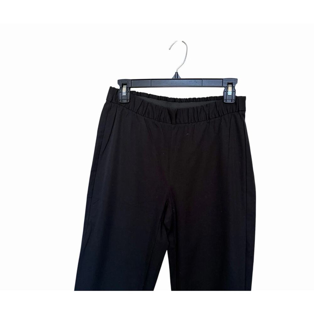 Eileen Fisher Black Stretch Twill Ankle Pants XSP Petite Pull On NWT Classic - Picture 4 of 16
